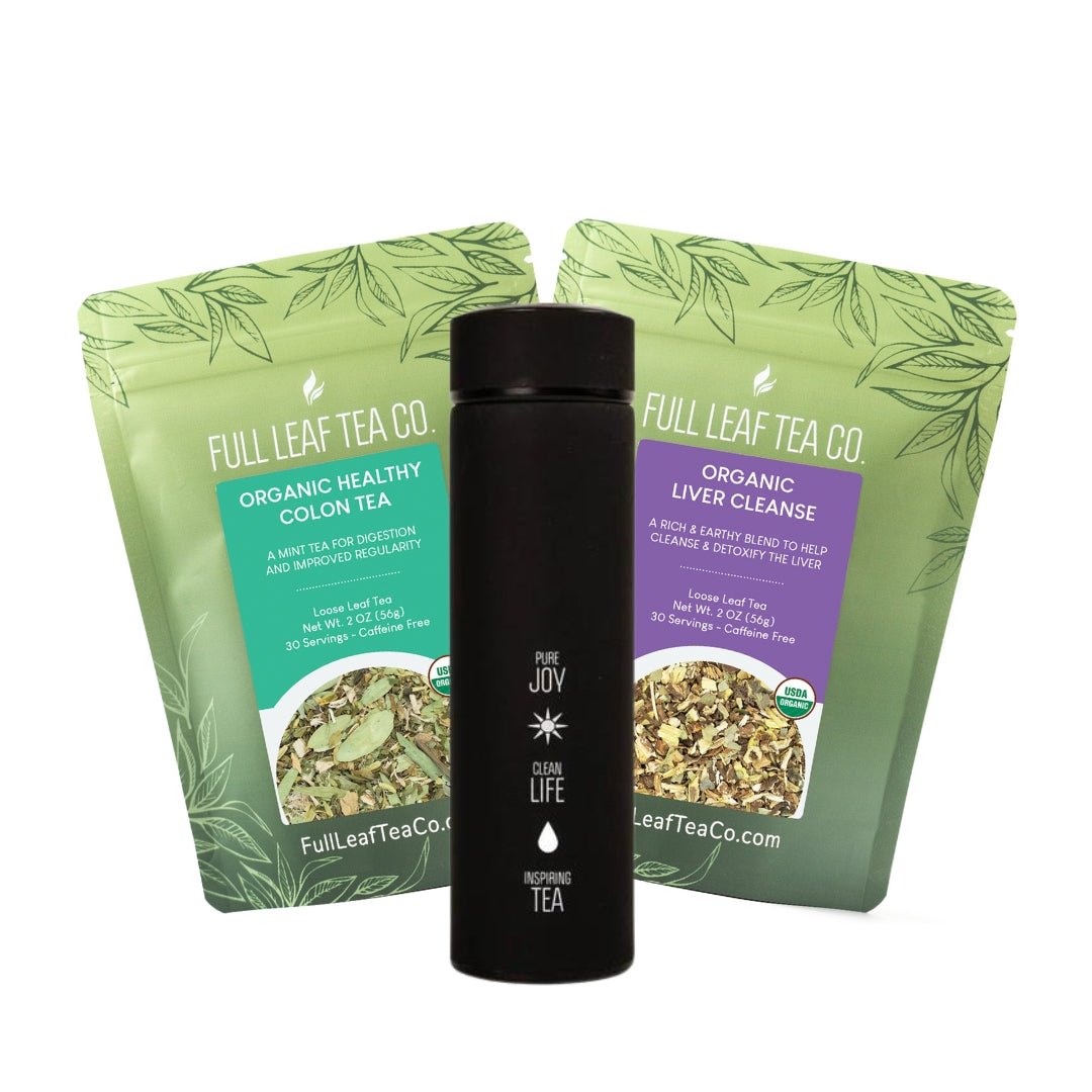 Detox On The Go Tea Kit Organic, Wellness Full Leaf Tea Company