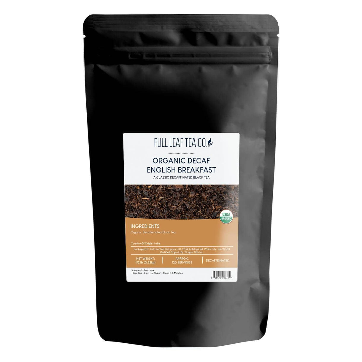 Organic Decaf English Breakfast - Loose Leaf Tea - Full Leaf Tea Company