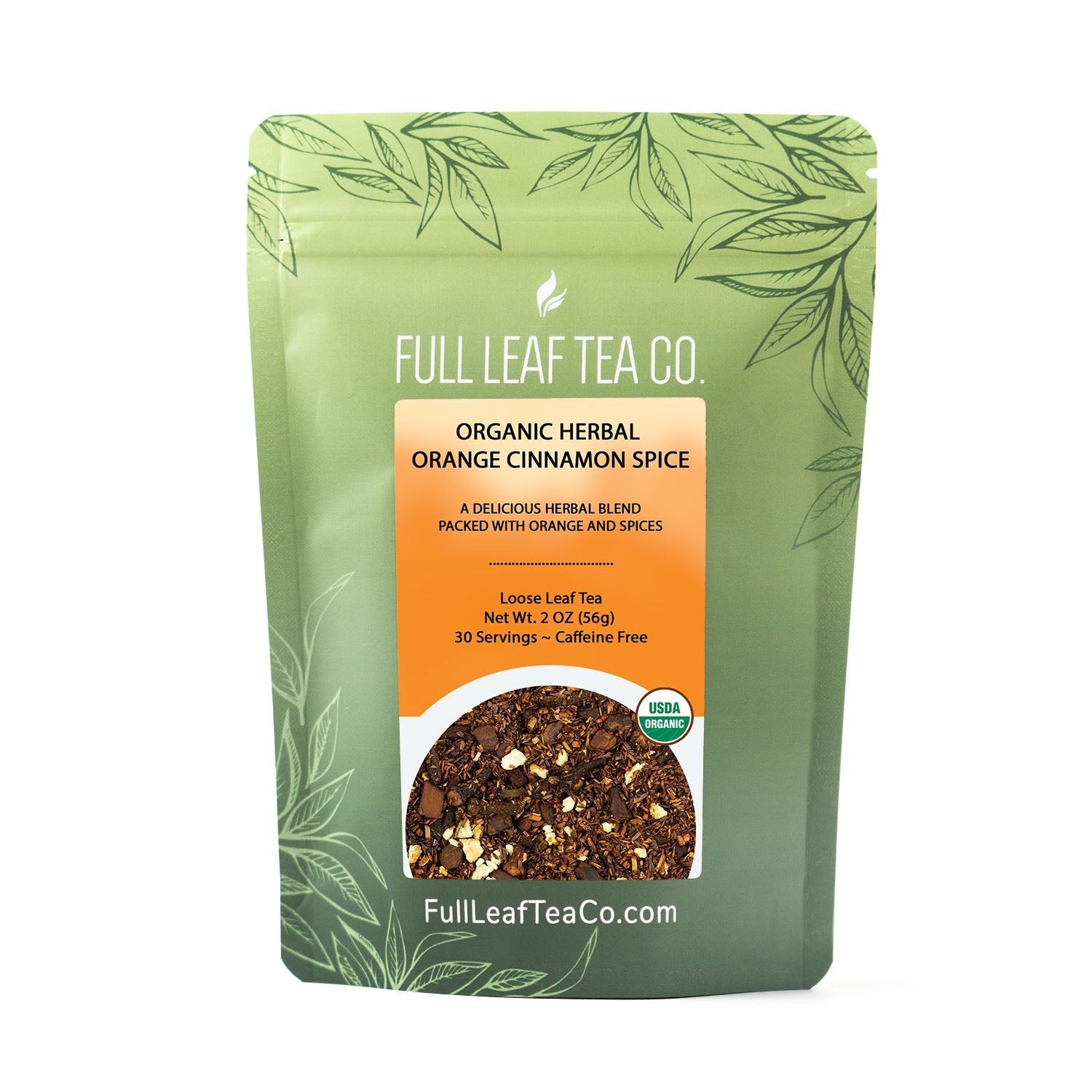 Organic Herbal Orange Cinnamon Spice - Loose Leaf Tea - Full Leaf Tea Company