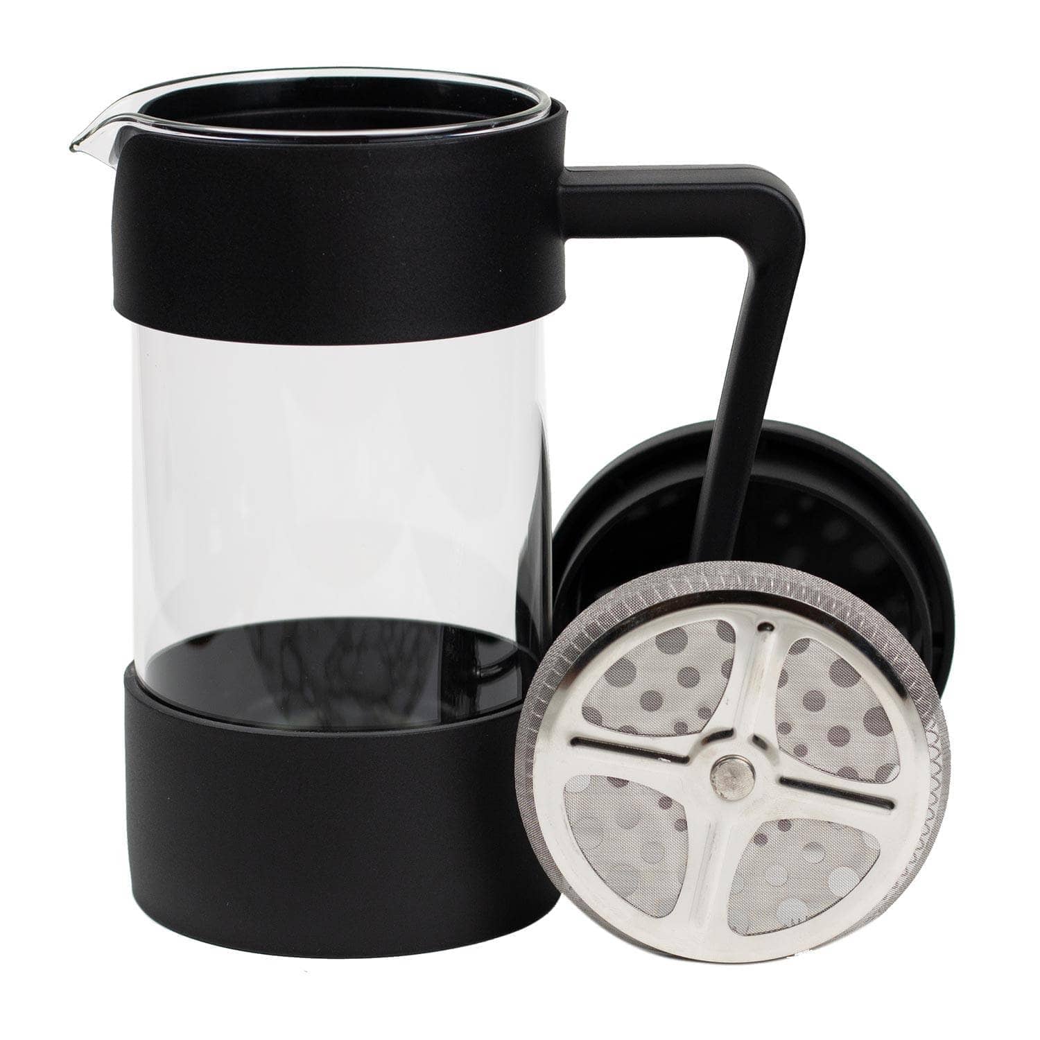 Signature Tea Press - Black - Loose Leaf Tea Glass Tea Press – Full ...