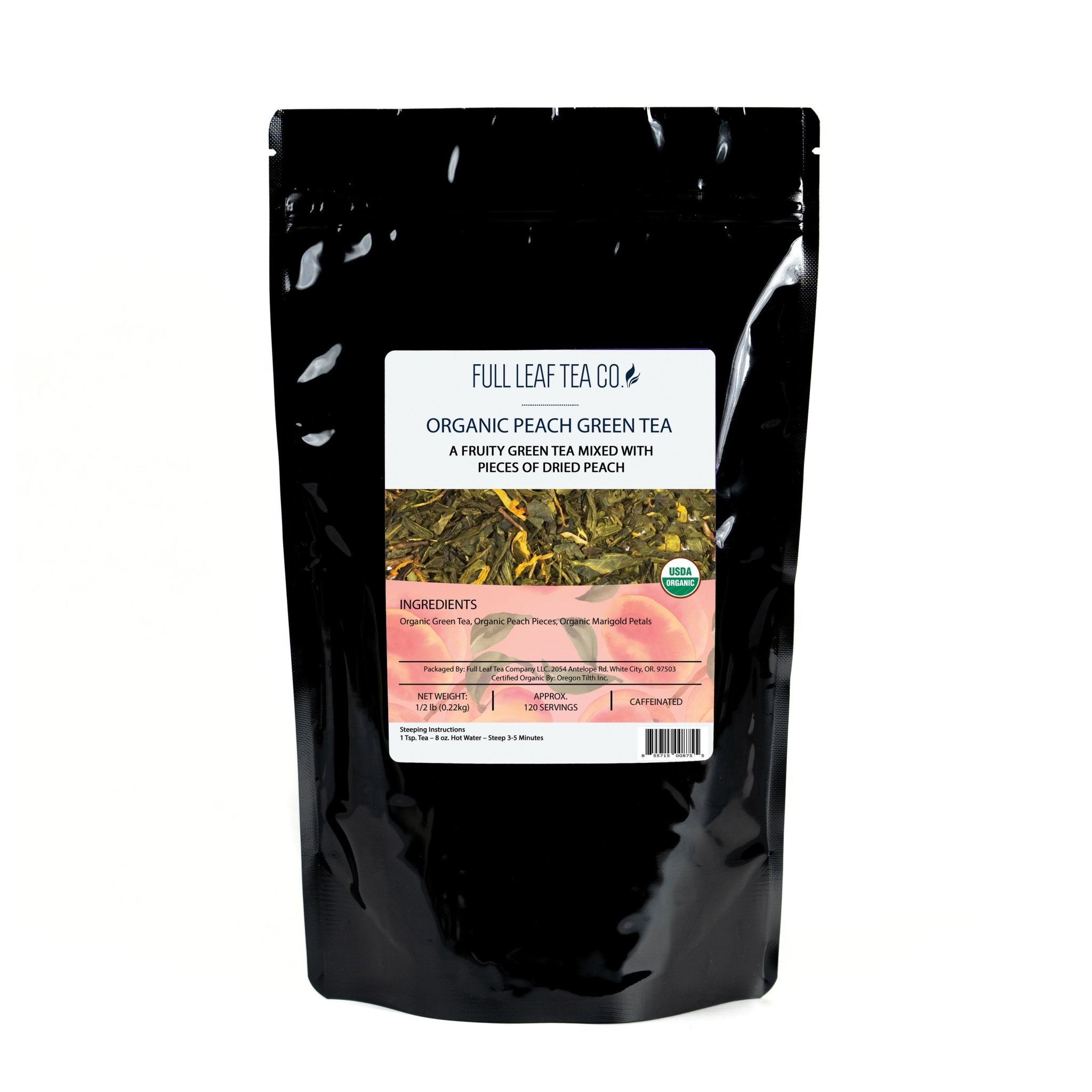 Organic Peach Green Tea - Loose Leaf Tea - Full Leaf Tea Company