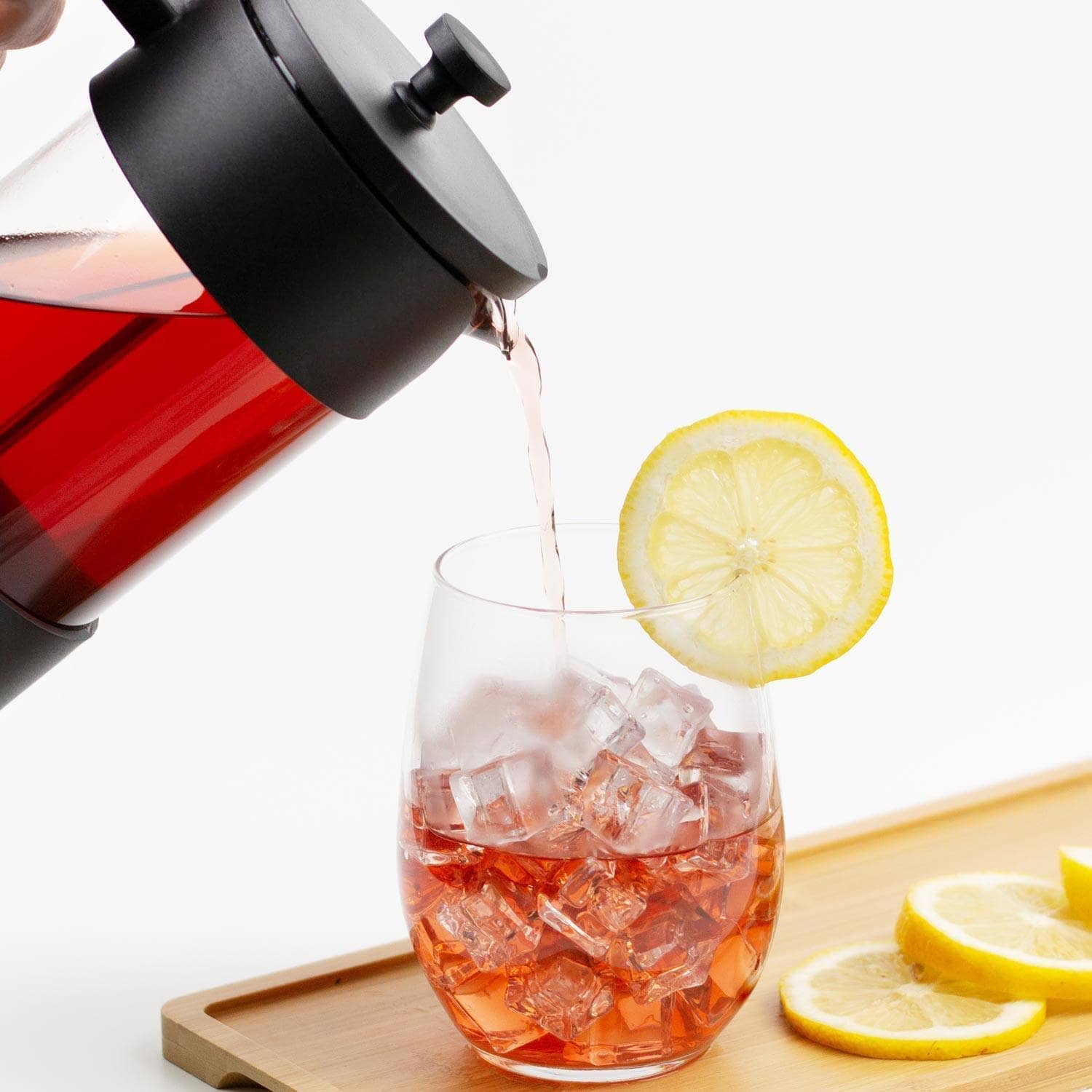 Signature Tea Press - Black - Loose Leaf Tea Glass Tea Press – Full ...