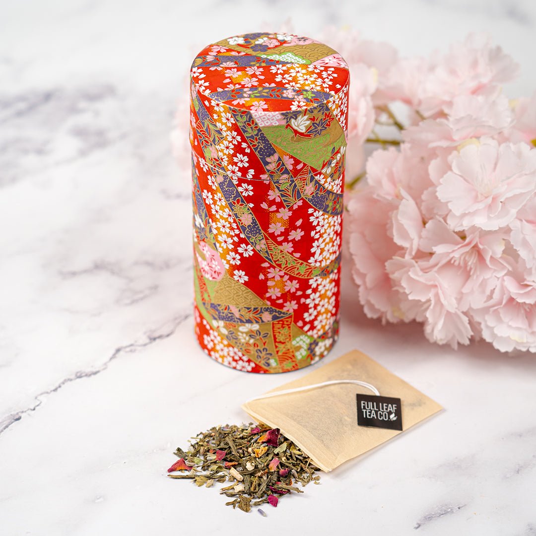 Japanese Tea Canister - Red - Accessories - Full Leaf Tea Company