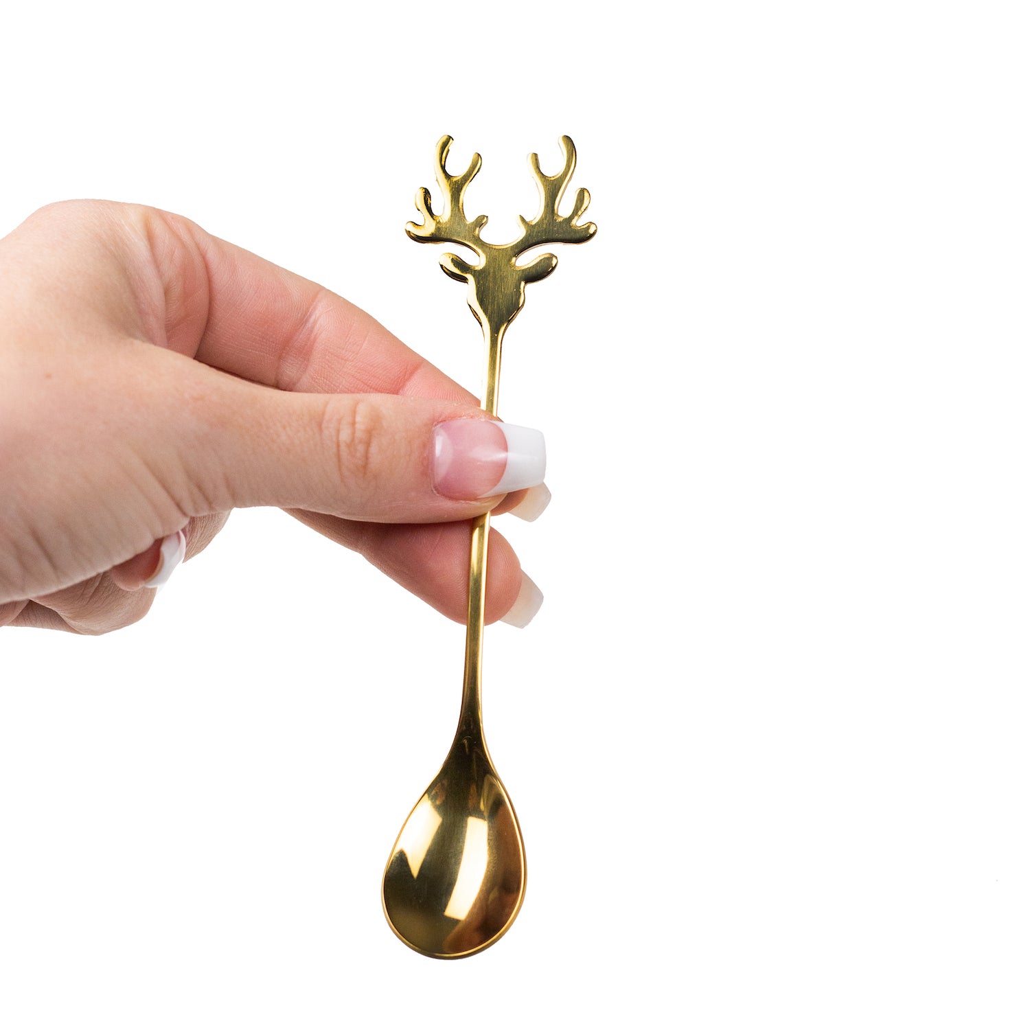 Gold Reindeer Spoon - Full Leaf Tea Company
