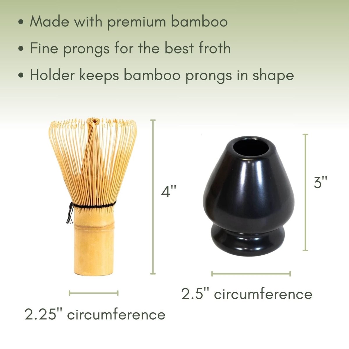 Matcha Bamboo Whisk with Japanese Holder - Accessories - Full Leaf Tea Company