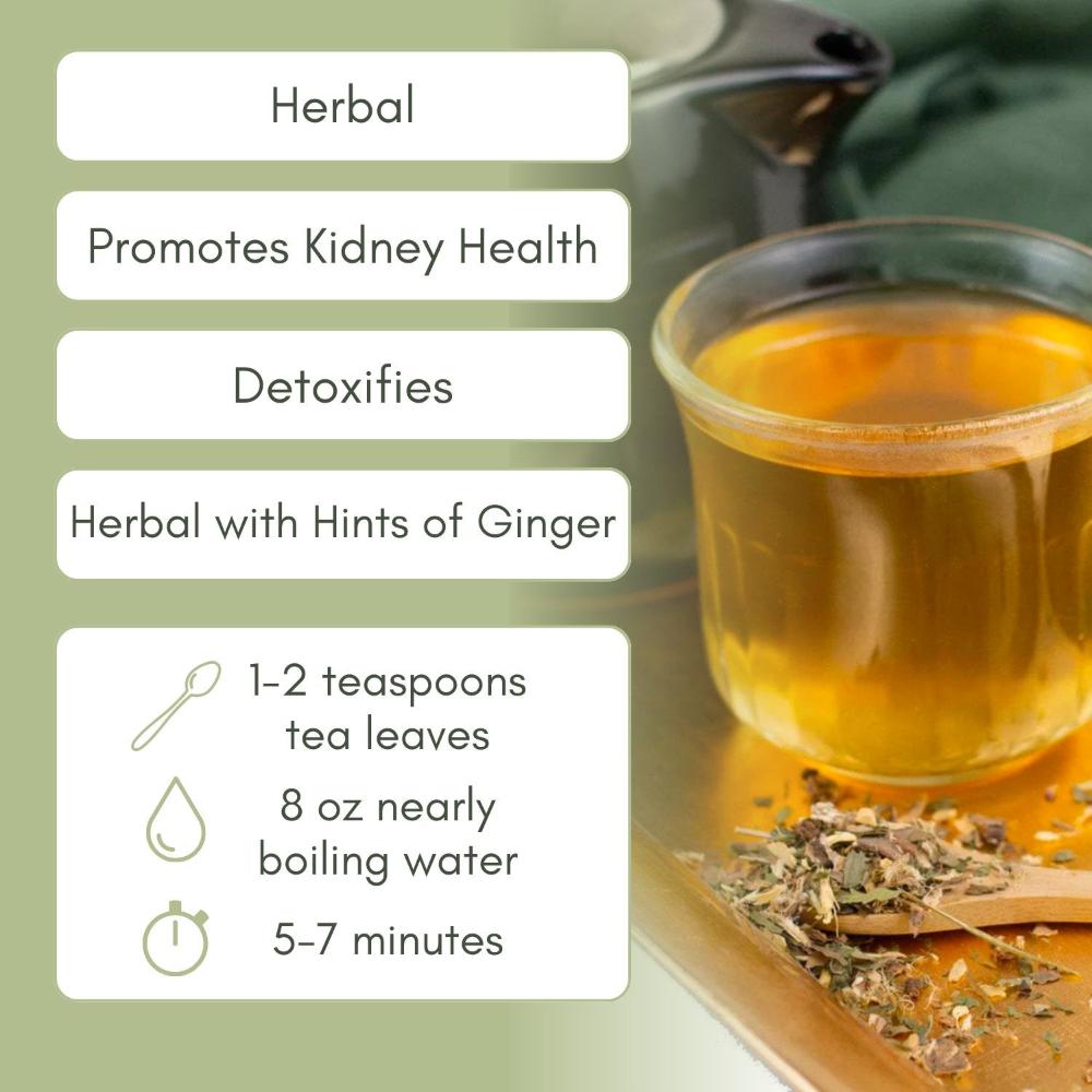 Organic Kidney Cleanse Herbal Tea Blend for Kidney Health Full Leaf