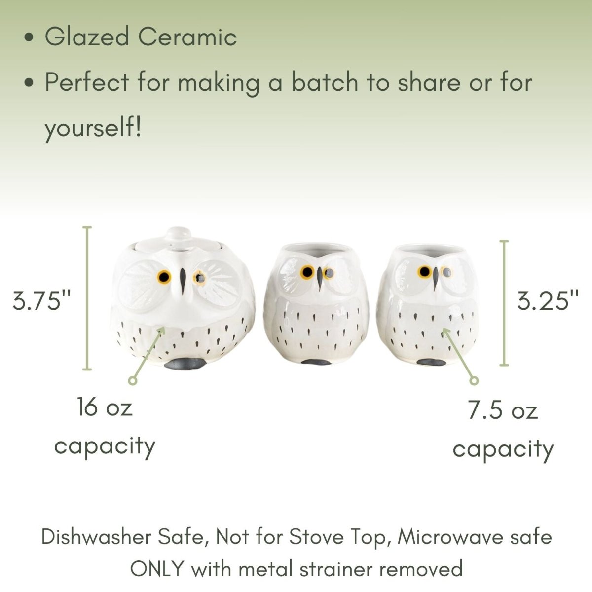 Owl's Brew Ceramic Tea Set - Accessories - Full Leaf Tea Company