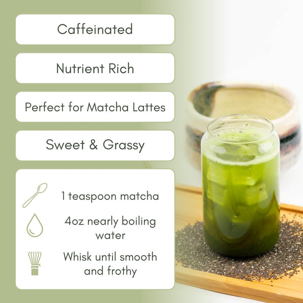 Organic Sweet Matcha Chia - Matcha - Full Leaf Tea Company