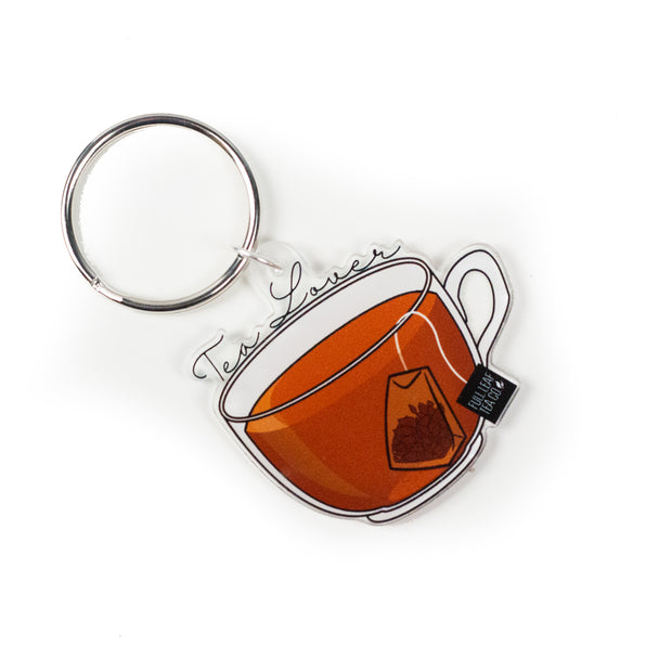 "Tea Lover" Acrylic Key Chain