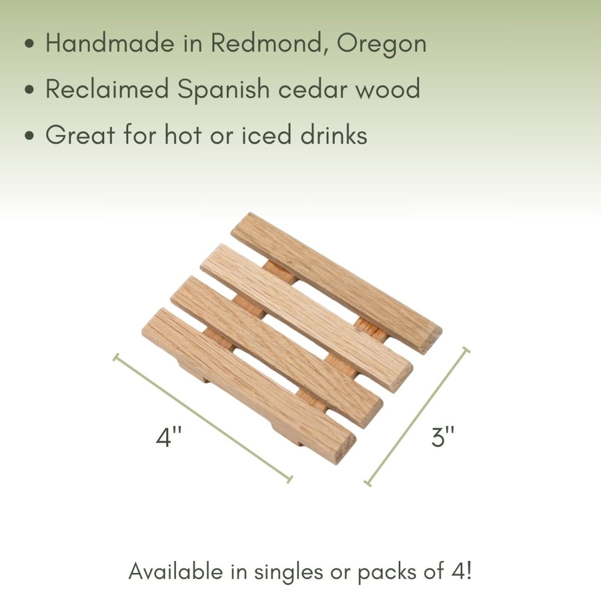Handmade Natural Wood Coasters - Accessories - Full Leaf Tea Company